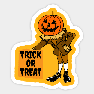 Trick or Treat Scarecrow Sticker